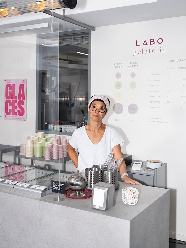 Malou Zryd, fondatrice de LABO gelateria